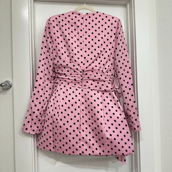 NWT Atoir Missy Polka Dot Mini Dress in Pink Size XL - Picture 7 of 10